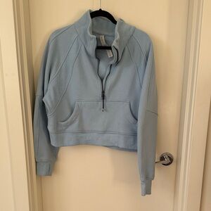 Lululemon Athletica Light Blue Half-Zip Sweatshirt